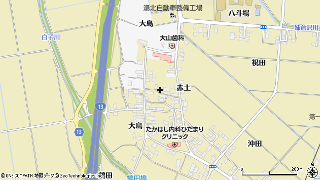 〒012-0026 秋田県湯沢市大島の地図