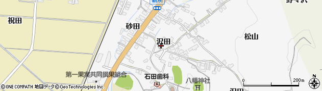 秋田県湯沢市杉沢新所（沢田）周辺の地図