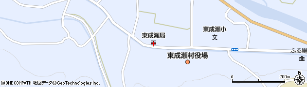 東成瀬郵便局周辺の地図