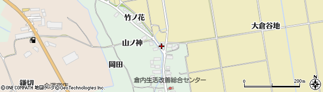 秋田県湯沢市倉内（菖蒲田）周辺の地図