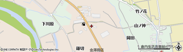 秋田県湯沢市深堀鎌切61周辺の地図