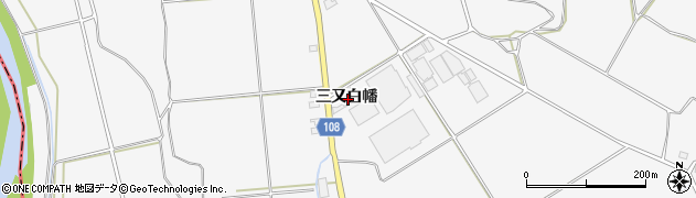 秋田県湯沢市駒形町三又白幡周辺の地図