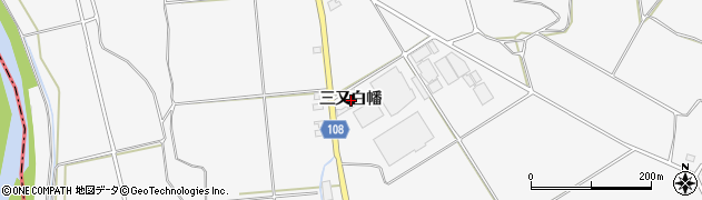 秋田県湯沢市駒形町（三又白幡）周辺の地図