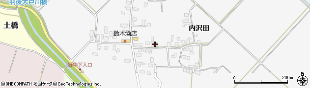 秋田県羽後町（雄勝郡）野中周辺の地図