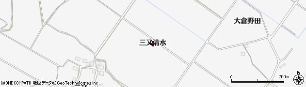 秋田県湯沢市駒形町（三又清水）周辺の地図