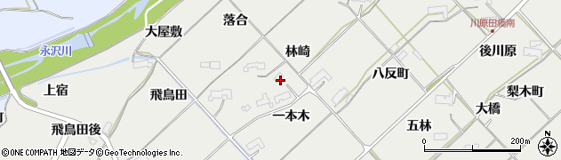岩手県金ケ崎町（胆沢郡）永栄（林崎）周辺の地図