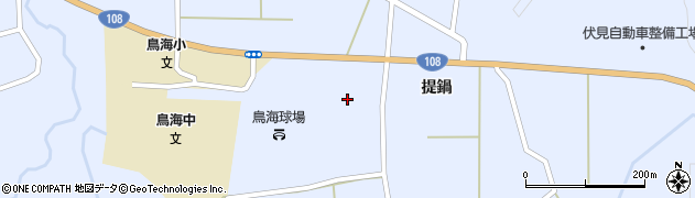 秋田県由利本荘市鳥海町上川内周辺の地図
