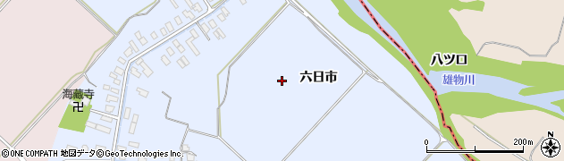 秋田県雄勝郡羽後町六日市周辺の地図