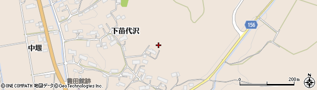 岩手県奥州市江刺岩谷堂（下苗代沢）周辺の地図