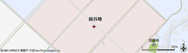 秋田県羽後町（雄勝郡）前谷地周辺の地図