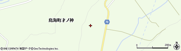 秋田県由利本荘市鳥海町才ノ神周辺の地図
