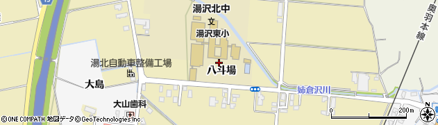 湯沢市立湯沢北中学校周辺の地図