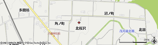 岩手県奥州市水沢佐倉河（北桜沢）周辺の地図