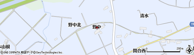 岩手県胆沢郡金ケ崎町永沢野中周辺の地図