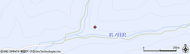 岩ノ目沢周辺の地図