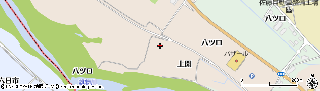 秋田県湯沢市柳田（上開）周辺の地図