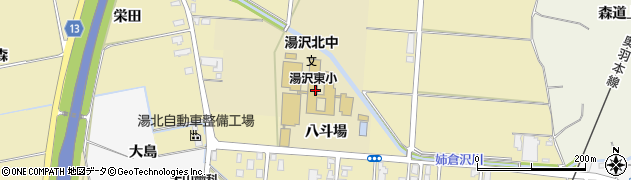 秋田県湯沢市杉沢新所（八斗場）周辺の地図
