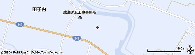 秋田県東成瀬村（雄勝郡）田子内周辺の地図