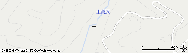 土倉沢周辺の地図