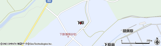 岩手県金ケ崎町（胆沢郡）永沢（下原）周辺の地図
