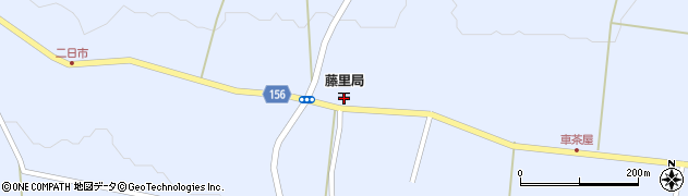 藤里郵便局 ＡＴＭ周辺の地図