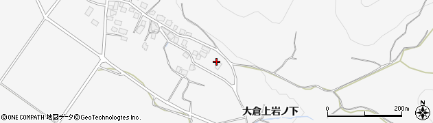 秋田県湯沢市駒形町大倉上岩ノ下周辺の地図