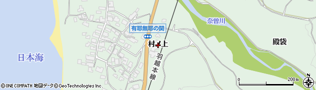 秋田県にかほ市象潟町関（村ノ上）周辺の地図