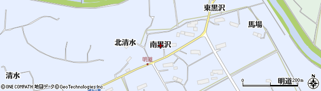 岩手県金ケ崎町（胆沢郡）永沢（南黒沢）周辺の地図