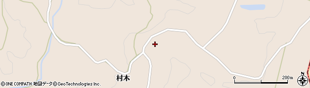 秋田県由利本荘市鳥海町小川（村木）周辺の地図