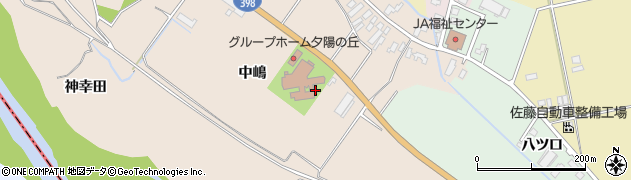 秋田県湯沢市柳田（中嶋）周辺の地図