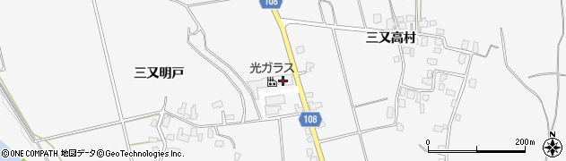 秋田県湯沢市駒形町（三又永段）周辺の地図