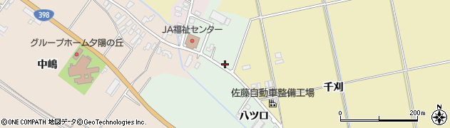 秋田県湯沢市倉内（三ツ屋）周辺の地図