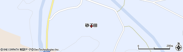 岩手県奥州市江刺藤里砂子田周辺の地図