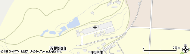 秋田県羽後町（雄勝郡）西馬音内（五把出山）周辺の地図