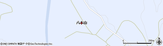 秋田県由利本荘市鳥海町上川内（八木山）周辺の地図