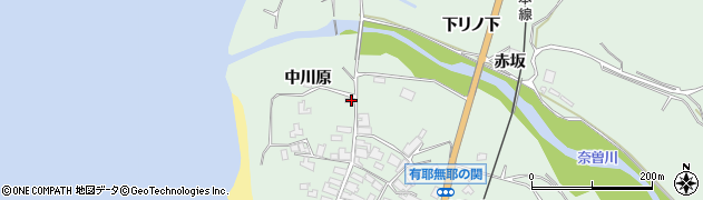 秋田県にかほ市象潟町関中川原19周辺の地図