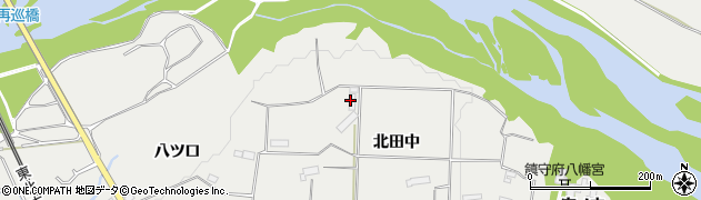 岩手県奥州市水沢佐倉河（北田中）周辺の地図
