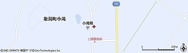 秋田県にかほ市象潟町小滝（北田）周辺の地図