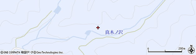 真木ノ沢周辺の地図