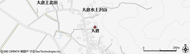 秋田県湯沢市駒形町（大倉）周辺の地図