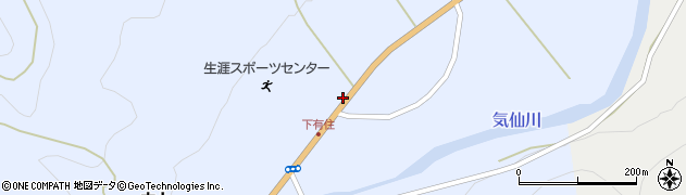 住田町役場　下有住児童館・下有住地区公民館周辺の地図