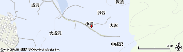 秋田県湯沢市成沢（小堤）周辺の地図