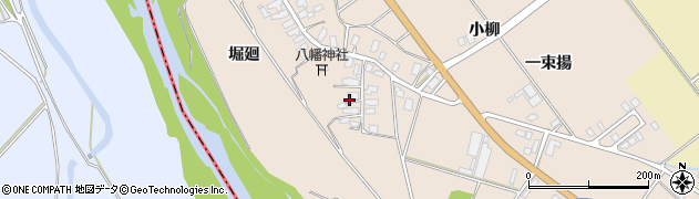 秋田県湯沢市柳田周辺の地図
