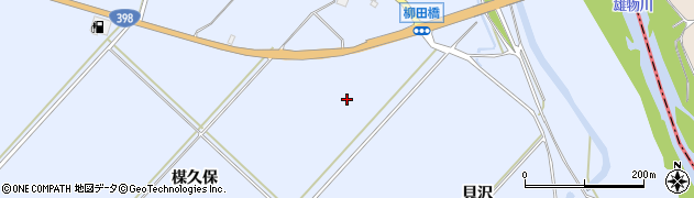 秋田県羽後町（雄勝郡）掵ノ上周辺の地図