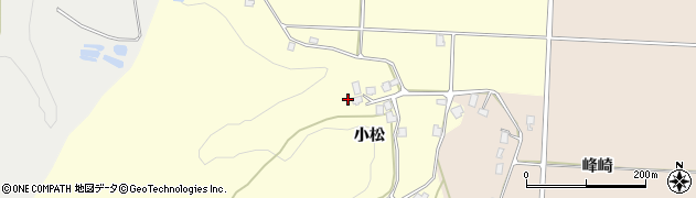 秋田県羽後町（雄勝郡）西馬音内（小松）周辺の地図