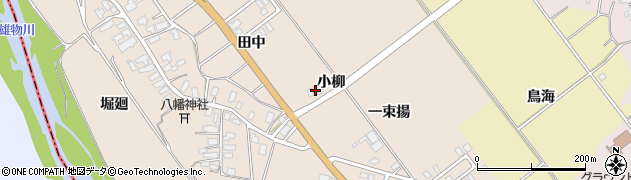 秋田県湯沢市柳田（小柳）周辺の地図
