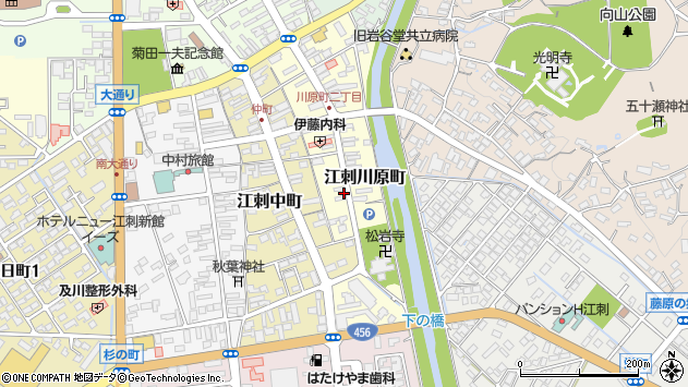 〒023-1114 岩手県奥州市江刺川原町の地図