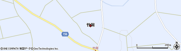 岩手県奥州市江刺藤里（竹洞）周辺の地図