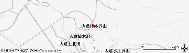 秋田県湯沢市駒形町大倉柿木沢山周辺の地図