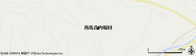 秋田県羽後町（雄勝郡）西馬音内堀回周辺の地図